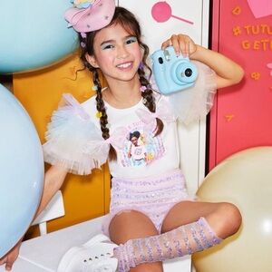 Tutu Du Monde White and Pink Kids Top